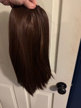 Auburn Brown Clip-In Hair Topper - Natural Shine